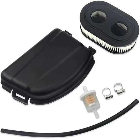 Generic Lawn Mower Air Filter 593260 Air Filter Cover 594106 595658 Air Cleaner ABS Cartridge Filter Kit, Replacement Parts for Briggs and Stratton 550ex 675exi 725exi Series and More
