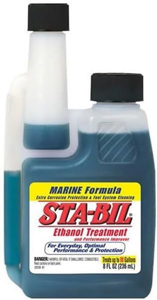 STA-BIL 360 Marine Ethanol Treatment and Fuel Stabilizer - Prevents Corrosion - Helps Clean Fuel System For Improved In-Season Performance - Treats Up To 80 Gallons, 8 fl. oz. (22260)