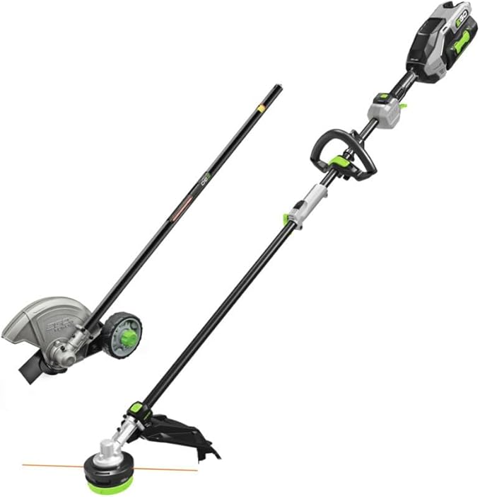 EGO Power+ MHC1603 Multi-Head Combo Kit 16-Inch 56-Volt Carbon Fiber String Trimmer with POWERLOAD & 8-Inch Carbon Fiber Edger Attachment & 56-Volt Power Head, 4.0Ah Battery and 320W Charger Included
