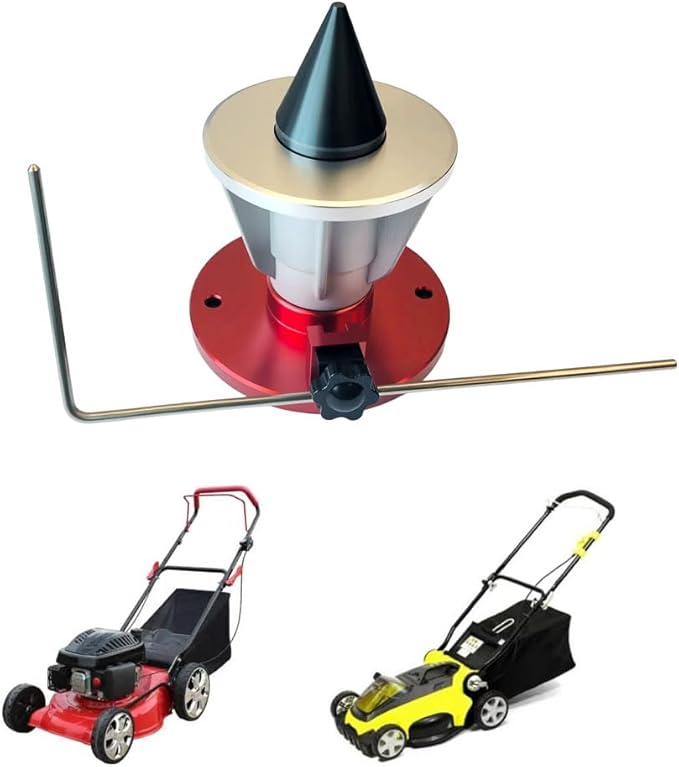 Improved Version Mower Blade Sharpener & Balancer Replace 5005、42-047 Blac,15°-45° Adjustable Magnetic Mower Blade Balancer for Many Types of Mower Blade.