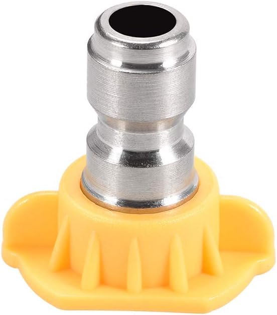 uxcell Pressure Washer Spray Nozzle Tips, 1/4" Stainless Steel Flat Fan, 2 Pcs (15 Degree, 1.2mm Orifice Diameter)