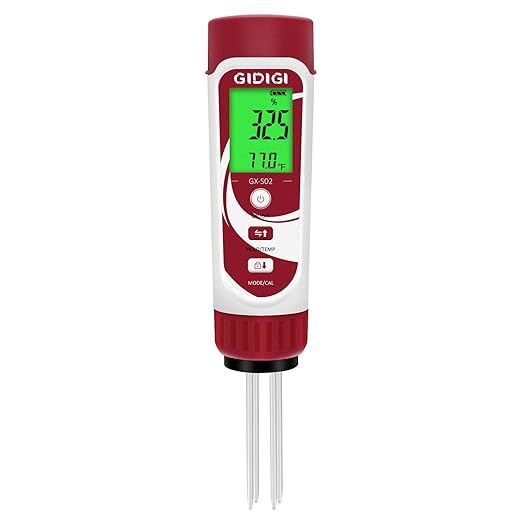 Moisture Meter for Plants, 3 in 1 Digital Soil Moisture Meter,Soil Moisture Meter and Soil EC Meter for Farms, Gardens, Orchards, Home Planting, Indoor Plants, Composting and Other Scenarios
