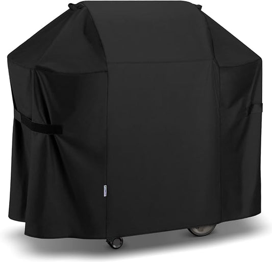 SunPatio 58 Inch Outdoor Grill Cover, Compatible for Weber Genesis II, Genesis 300 and II LX 300 Series Gas Grills, Heavy Duty Waterproof Barbecue Cover, Compared to Weber 7130, 58"W x 25"D x 44.5"H
