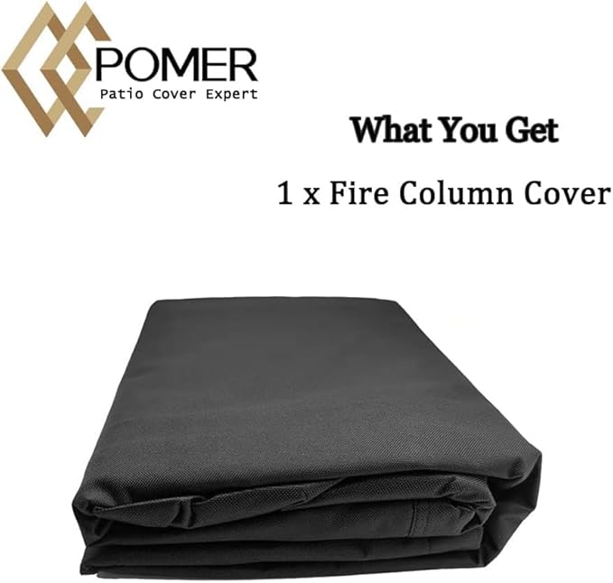 Pomer Fire pit Covers For NanJa Fireside360 Outdoor Heater Firepit-Round Firepit Cover 24*28Inch