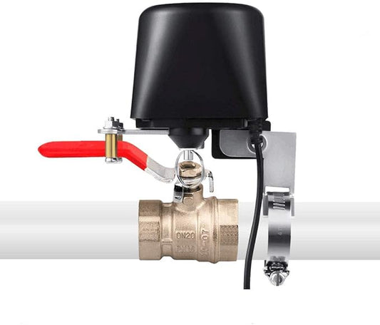 Motorized Smart Valve Watering Timer - WiFi & Bluetooth Electric Water Shutoff Controller Robot, Tuya & Smart Life App Control, Compatible With Alexa, No Hub Required