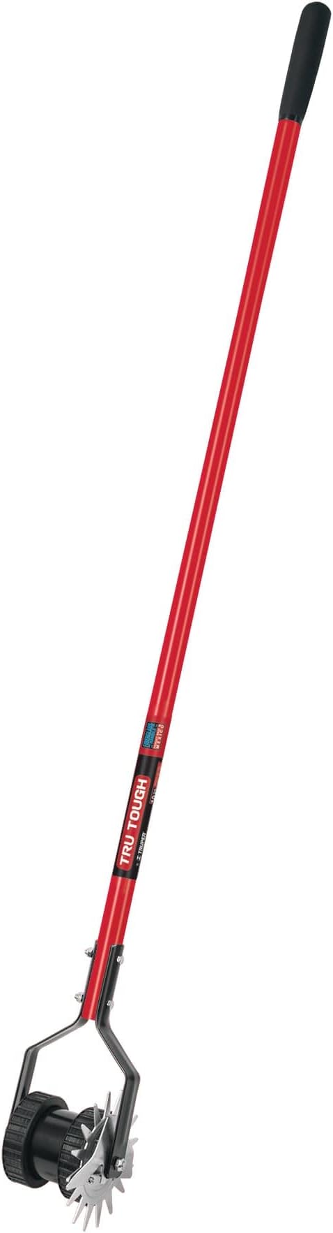 Truper 35195 Rotary Lawn Edger with Dual Wheel - Fiberglass Handle with Non Slip Grip, 48 Inch