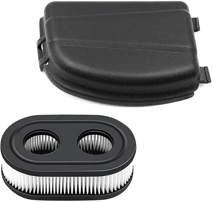 Generic Lawn Mower Air Filter 593260 Air Filter Cover 594106 595658 Air Cleaner ABS Cartridge Filter Kit, Replacement Parts for Briggs and Stratton 550ex 675exi 725exi Series and More