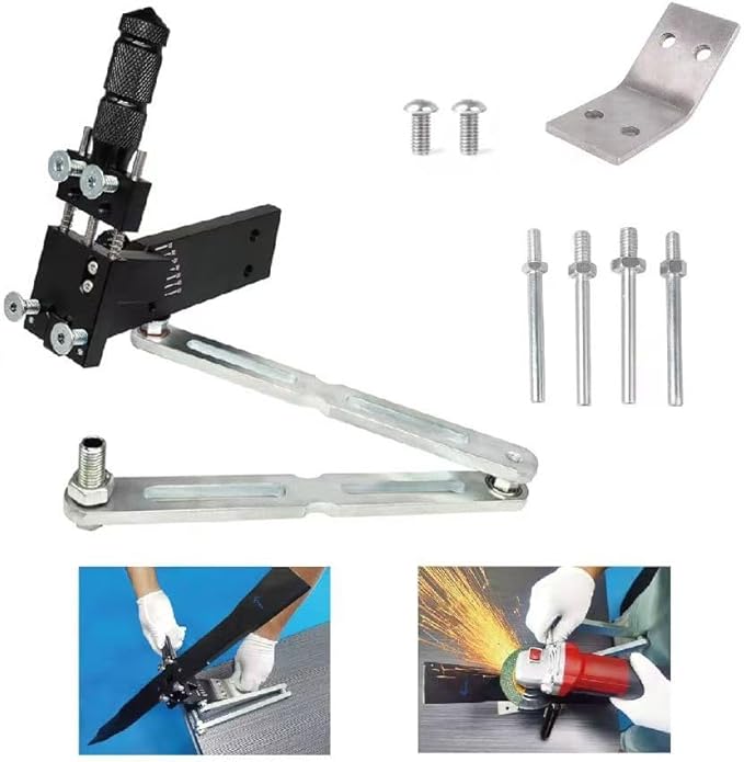 Improved Version Mower Blade Sharpener & Balancer Replace 5005、42-047 Blac,15°-45° Adjustable Magnetic Mower Blade Balancer for Many Types of Mower Blade.