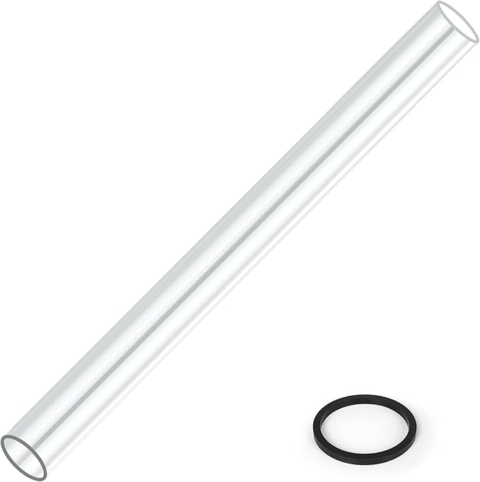PAMAPIC Patio Heater Glass Tube Replacement for 4-Sided Outdoot Patio Pyramid Heater,49.5 inch tall