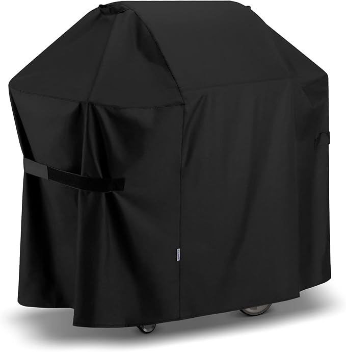 SunPatio BBQ Grill Cover 52 Inch, Outdoor Durable Waterproof Gas Barbecue Cover, Compatible for Weber Spirit 200 and 300 Series, Charbroil and Kenmore Grills, Compared to Weber 7106, 52" x 26" x 43"H