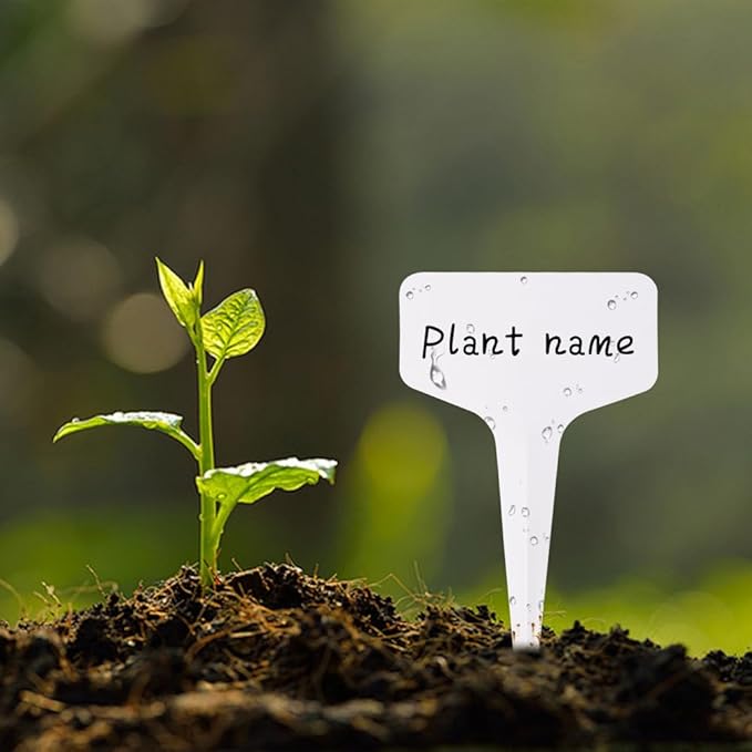 200pcs Plant Labels, Garden Markers Signs, Outdoor Waterproof Stakes, 4 Inch Plastic Tags for Seedlings, Gardening Supplies, Greenhouse Accessories, Nursery