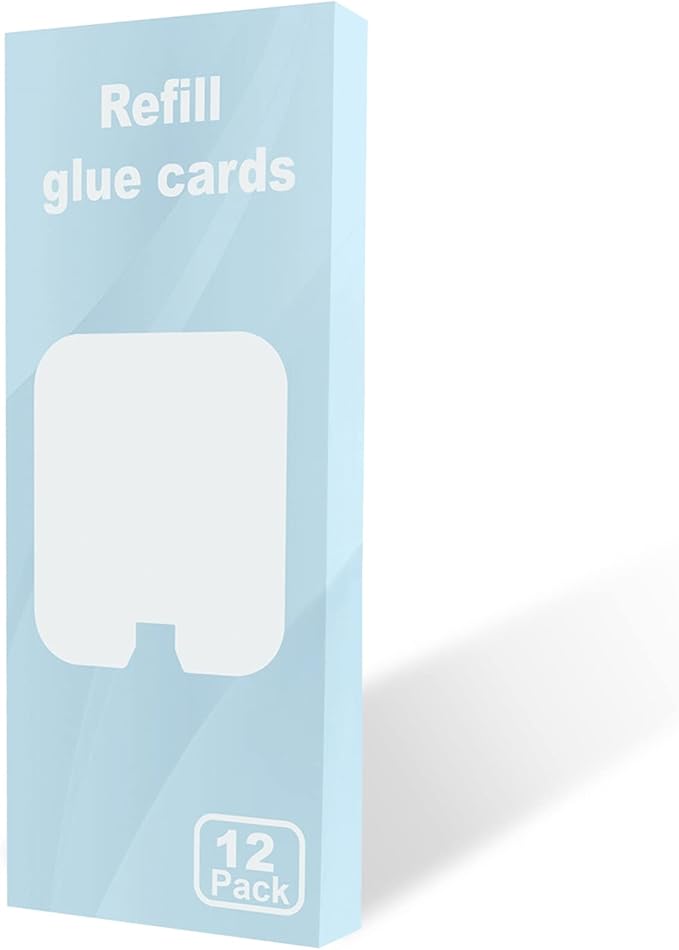 12 Pcs Refills Glue Cards Compatible with Safer Home SH502 and Dynatrap DT3005W 23005 Dot Plug-in Indoor Insect Trap Mosquito Trap Replacement Glue Boards