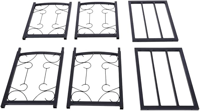 PHI VILLA 2-Layer Firewood Rack Heavy Duty Double-Layer fireplace wood holder Sorting Storage Rack for Outdoor Indoor Decoration