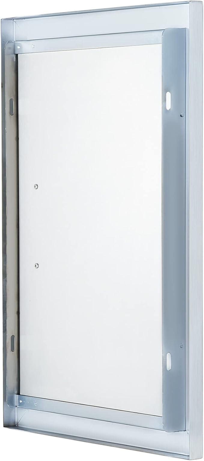 CO-Z Upgraded Outdoor Kitchen Doors, 14" W x 20" H 304 Stainless Steel Single Access BBQ Door for Outdoor Kitchen, Grilling Station, Outside Cabinet, Barbeque Grill, Built-in SS BBQ Island Door
