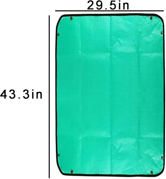 Plant Repotting Mat for Indoor Plants Potting Soil, 43" X 29" Large Plant Repotting Potting Tray, Portable Potting Mat Gardening Tray for House Plants Succulents, with 15 Pieces Pot Hole Mesh Pads