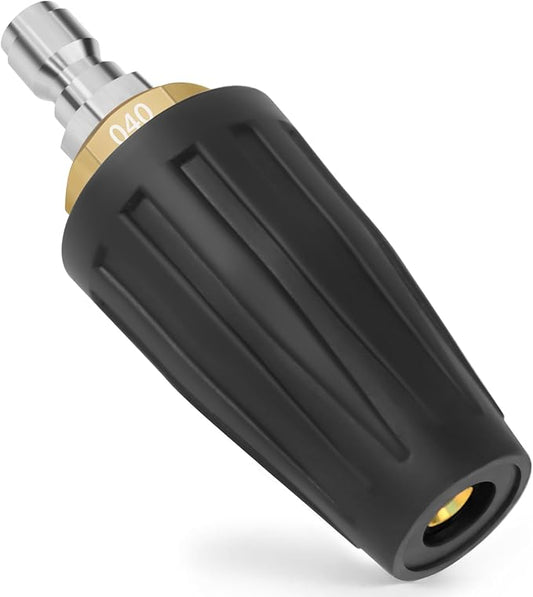 Tips Turbo Nozzle for 1/4'' Quick Connect Pressure Washer, 4000 PSI Max, 4.0 GPM 4.0 Orifice