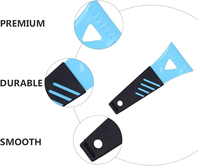 DOITOOL Plastic Refrigerator Ice Shovel Ice Scraper Defrost Shovel Snow Ice Remover Scoop Freezer Shovel Defroster Cleaning Freezer Frost Shovel Fridge Cleaning Tool - 2 Pack