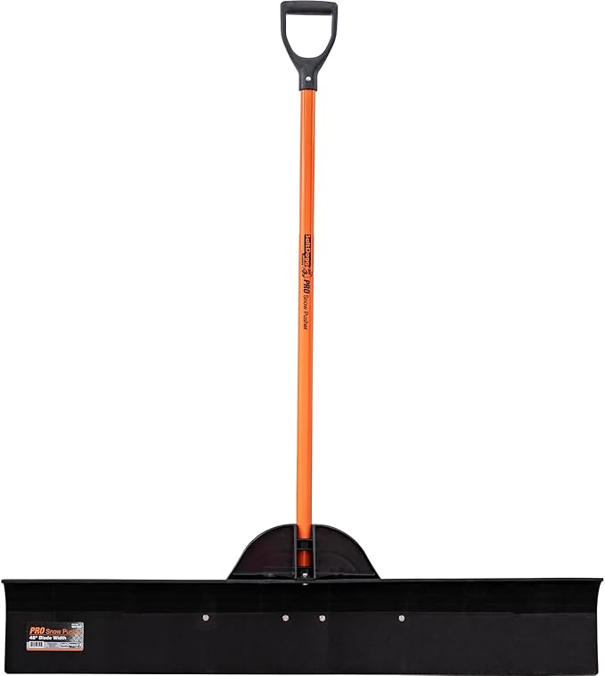 Buyers Products 9001048 48 in. Wide Snow Pusher Shovel Plow Blade for Driveways, Sidewalks, Hockey Rinks, Residential & Commercial Applications, Doorways & Decks