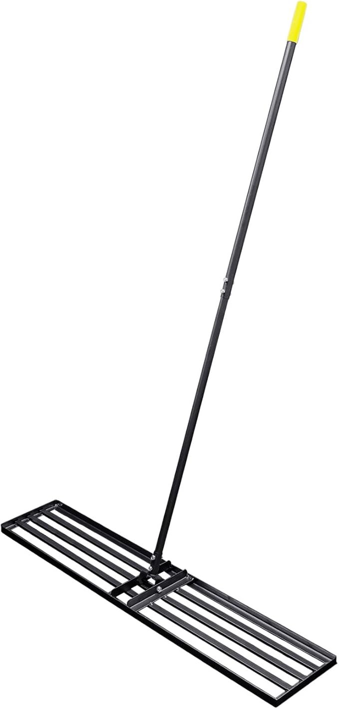 Lawn Leveling Rake - Heavy Duty Level Rakes - 45-Inch Wide 69 Inch Handle Lawn Leveler, Leveling Rake for Soil, Garden, Golf Couse, Farm, Backyard…