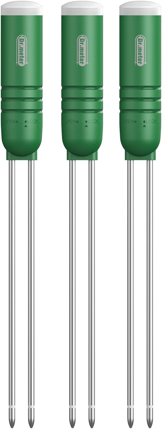 3 Pack Soil Humidity Sensor Probe, Plants Soil Moisture Meter, Accessory Only, Cannot Be Used Alone