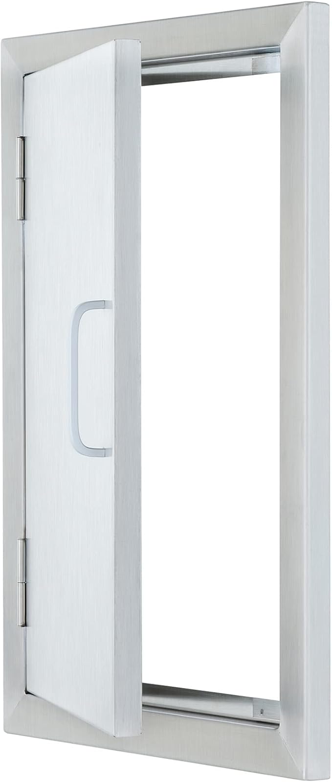 CO-Z Upgraded Outdoor Kitchen Doors, 14" W x 20" H 304 Stainless Steel Single Access BBQ Door for Outdoor Kitchen, Grilling Station, Outside Cabinet, Barbeque Grill, Built-in SS BBQ Island Door
