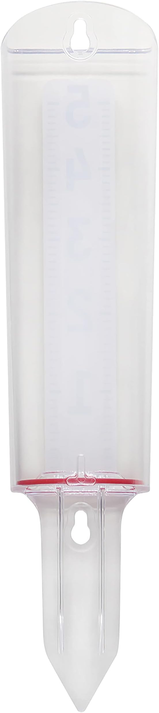 Taylor 2730 ClearVu Rain Gauge with Post Mounting Bracket, Measure and Monitor Precipitation, Easy to Read for Backyard, Patio, Garden, and Lawn, 5-inch, Clear