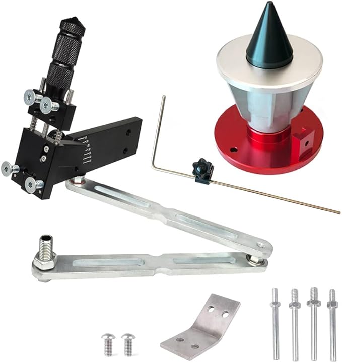 Improved Version Mower Blade Sharpener & Balancer Replace 5005、42-047 Blac,15°-45° Adjustable Magnetic Mower Blade Balancer for Many Types of Mower Blade.