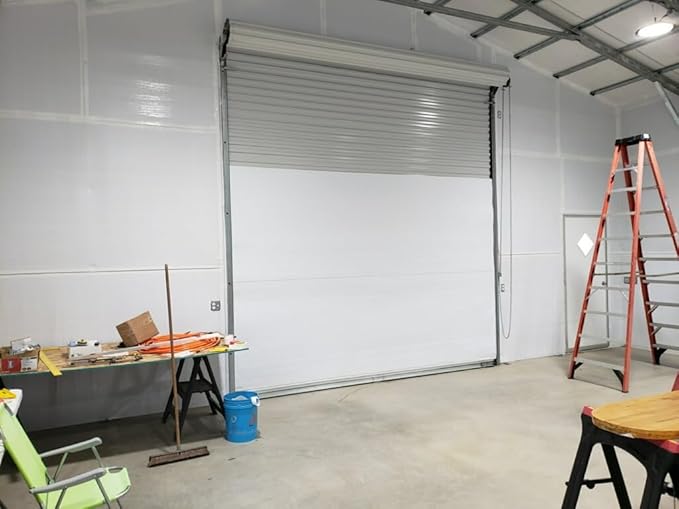 BlueTex Roll Up Garage Door Insulation Kit for Cooling Down Metal Buildings – Easy to Install Complete Insulation for 2 Garage Doors Up to 10'x10' or Large Single Door (10'x10' - 2 Doors)