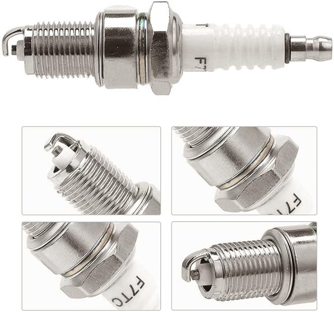 F7TC Spark Plug for GX120 GX160 GX200 GX240 GX270 GX340 GX390 Generator Lawnmower Tractor Rototiller Water Pump Mini Bike Tillage Polishing Machine (2pcs)