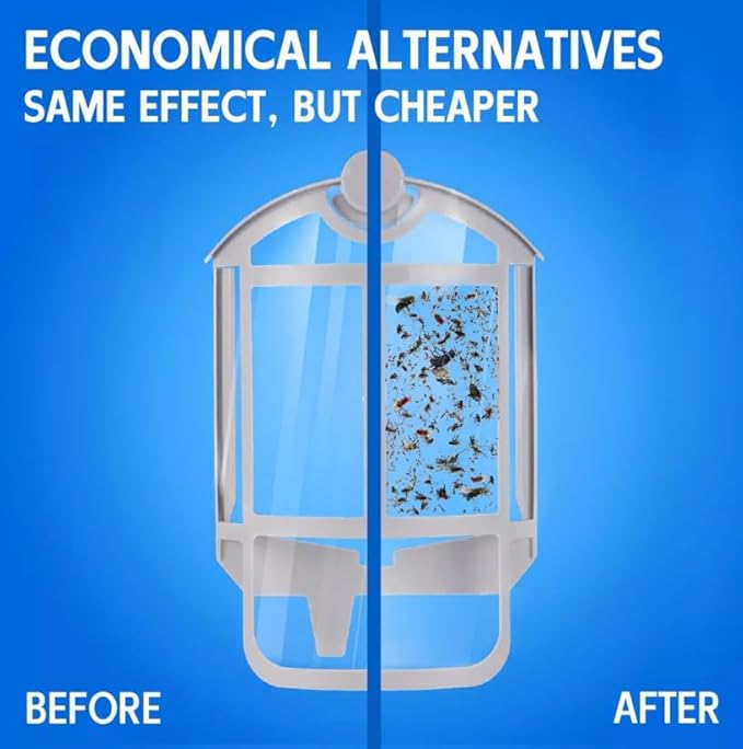 Zevo Flying Insect Trap Refill Cartridges | Catches Flying Insects Permanently with Trap + Lock Technology - 4 Refill Cartridges