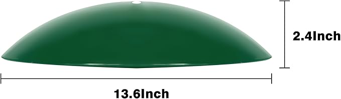 13" Bird Feeder Rain Cover,Bird Feeder Dome,Hummingbird Feeder Squirrel Guard, Squirrel Proof Bird Feeders Baffle, (Green), 2Pack