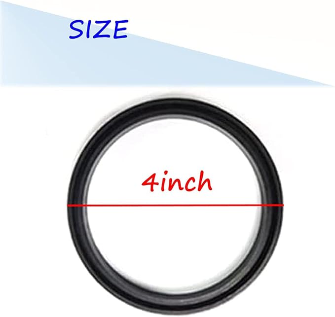 Firdnyohs 4" Glass Tubes Support Rubber Ring -Neoprene Support Ring for Glass Tubes,Pyramid Patio Heater Dancing Flames Pyramid Outdoor Patio Heater Replacement Glass Tube Support Rubber Rin -Black