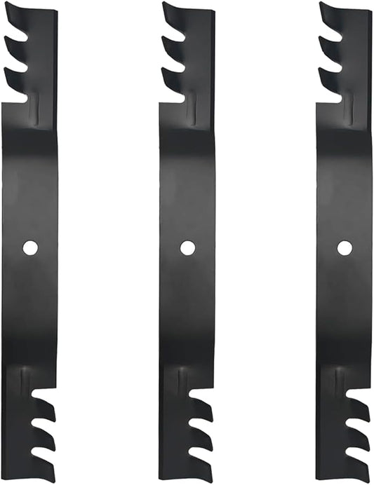 110-6837-03 Lawn Mower Toothed Mulching Blades Set Replace 115-5059-03 112-9759-03 112-9759 115-5059 for Toro Timecutter SS5000 SS5060 MX5050 MX5000 MX5075 Z5000-50'' Deck (3 Pack)
