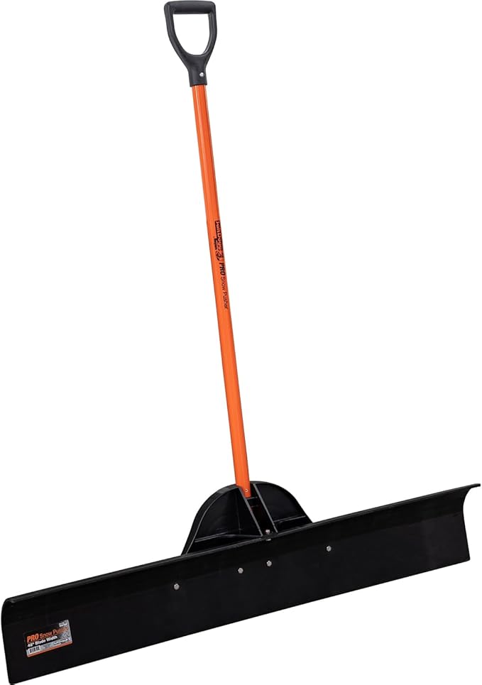 Buyers Products 9001048 48 in. Wide Snow Pusher Shovel Plow Blade for Driveways, Sidewalks, Hockey Rinks, Residential & Commercial Applications, Doorways & Decks
