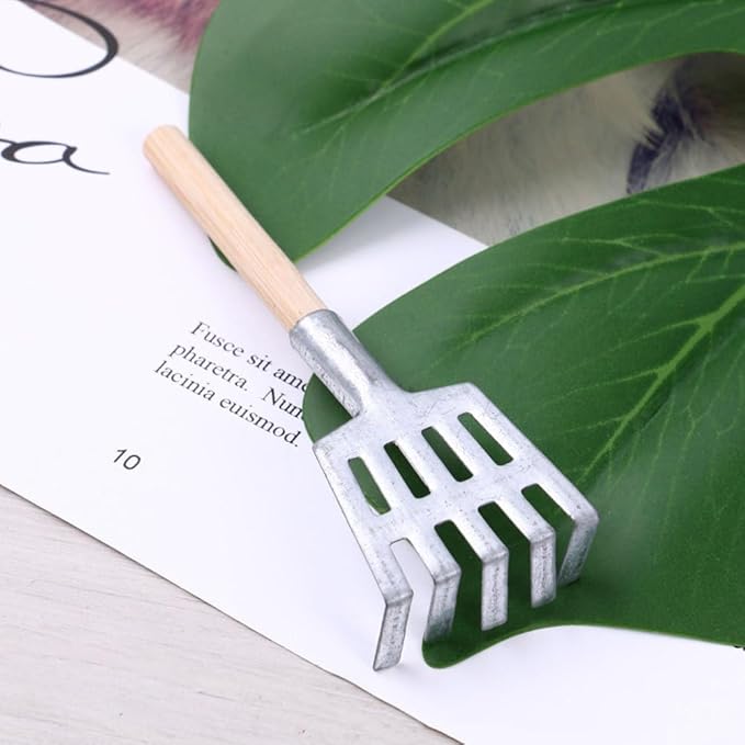 Artibetter Accessories 10 pcs Mini Zen Garden rakes Grass rake Miniature Garden Tool Tool Set Miniature Beach Toys Beach Toys s for Bonsai and Succulent Care
