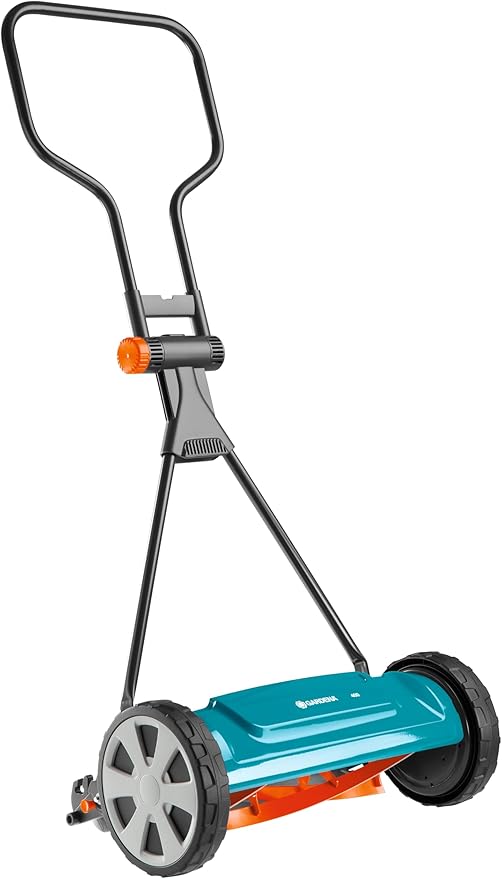 GARDENA (4018) Classic 16" Reel Lawn Mower with 5 Blades. The Lawn Mower for Everyday use with No Gas, No Electricity Makes Mowing a Breeze. Best Yard Tools You can own.