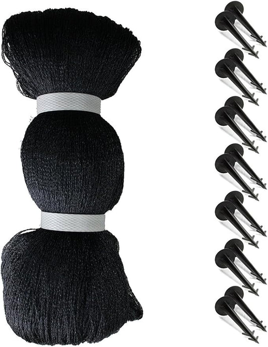 Rainleaf Pond Netting, 14' x 20' Pond Net Cover, Koi Pond Netting for Leaves, Heavy Duty Koi Pond Net Protecting Koi Fish from Herons, Stakes Included, Snare Nets