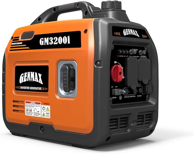GENMAX Generator,EPA Compliant, Eco-Mode Feature, Ultra Lightweight for Backup Home Use & Camping