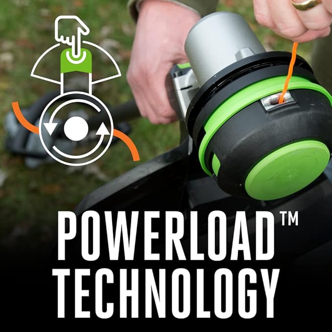 EGO POWER+ String Trimmer, Battery Powered, 15" Trimmer for Weeds and Grass with POWERLOAD and Carbon Fiber Split Shaft, Includes 56V 2.5Ah Battery and Charger - ST1521S