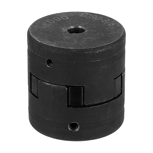 uxcell 3/8" to 1" L090 Flexible 3-Piece L-Jaw Coupling Coupler Set & Buna-N NBR Rubber Spider for Log Splitter Hybrid Equipment