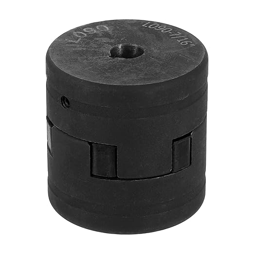 uxcell 7/16" to 7/16" L090 Flexible 3-Piece L-Jaw Coupling Coupler Set & Buna-N NBR Rubber Spider for Log Splitter Hybrid Equipment