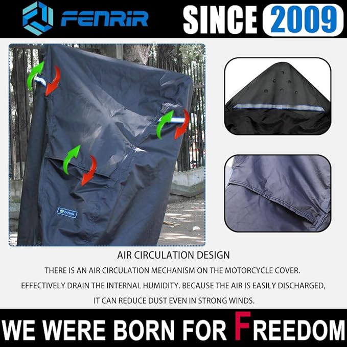 Fenrir 170CM Minimoto Motorcycle Cover Waterproof Outdoor Storage All Season Protection Compatible with Honda Grom Navi Monkey DAX125 MSX125 Kawasaki Z125 Benelli TNT135 CFMOTO Papio Ohvale GP-0 GP-2
