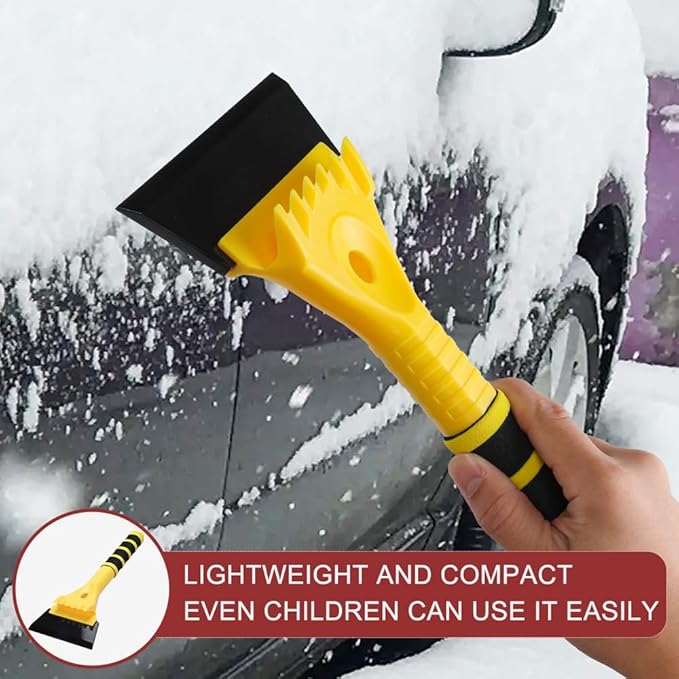 12.4" Ice Scraper for Car Windshield Snow Frost Ice Removal Tool Snow Scraper with Foam Handle for Cars Trucks Window