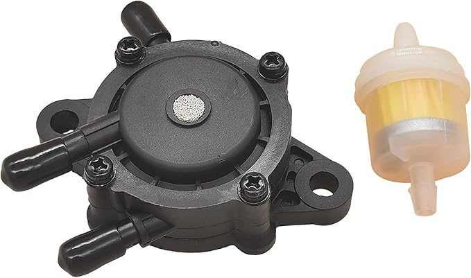 Vacuum Fuel Pump with Fuel Filter for Kohler 17HP-25 HP Small Engine Lawn Mower Tractor for Honda for Yamaha for John Deere