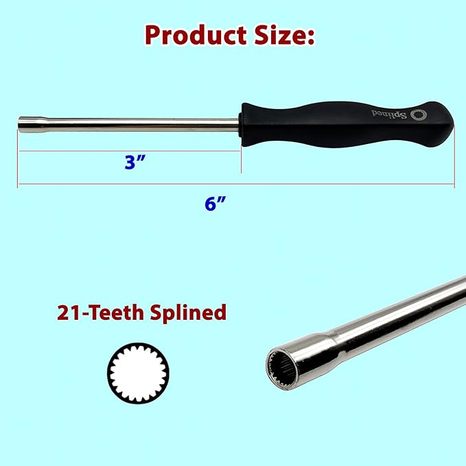 2 Pieces Carburetor Carb Adjustment Screwdriver 21-Teeth Splined Adjusting Tool for 2 Cycle Engine Poulan Husqvarna STIHL Homelite Weed Eater Craftman Echo Trimmer Brushcuter Blower