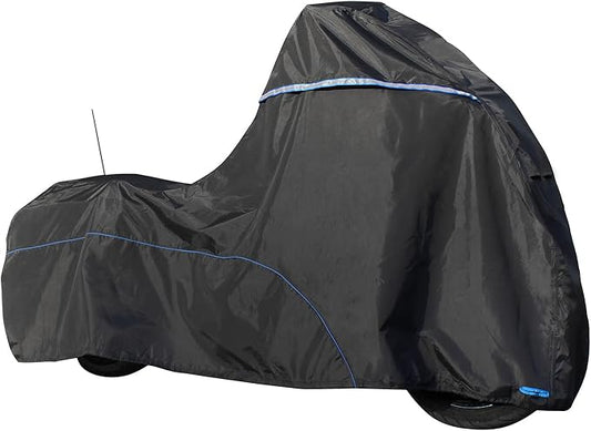 FENRIR 104" Motorcycle Cover Waterproof Outdoor Storage Compatible with Harley Davidson Street Glide Road Glide Electra Glide Road King Indian Challenger Chieftain Springfield R18B Honda Golde Wing