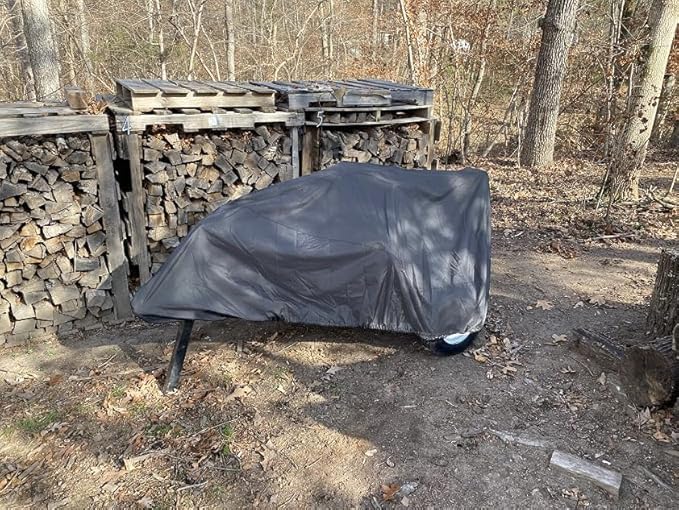 Log Splitter Cover Waterproof 900D Oxford Cloth 83" x 45" x 39" Suitable for 15-45 ton Gas or Electric Log splitters Weather-Resistant Wood Splitter Cover (15-45 Ton Grey)