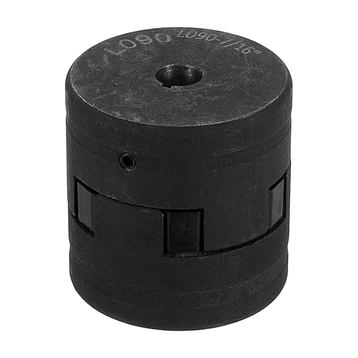 uxcell 5/8" to 7/16" L090 Flexible 3-Piece L-Jaw Coupling Coupler Set & Buna-N NBR Rubber Spider for Log Splitter Hybrid Equipment
