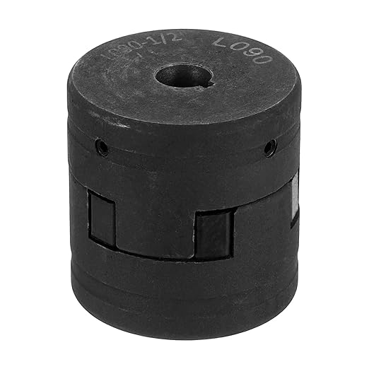 uxcell 1/2" to 5/8" L090 Flexible 3-Piece L-Jaw Coupling Coupler Set & Buna-N NBR Rubber Spider for Log Splitter Hybrid Equipment