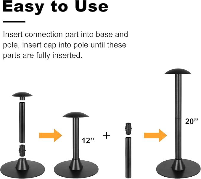 TBTeek Outdoor Patio Furniture Set Covers Support Pole System, Adjustable Pole System for 12'' or 20'' inch, Prevent Water Pooling and Collecting Debris, Fits All Patio Furniture Set Covers